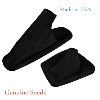 For BMW E36 E46 M3 Shift boot Emergancy E Brake Boot Cover Real Suede 1991- 2005 - Image 1 of 3