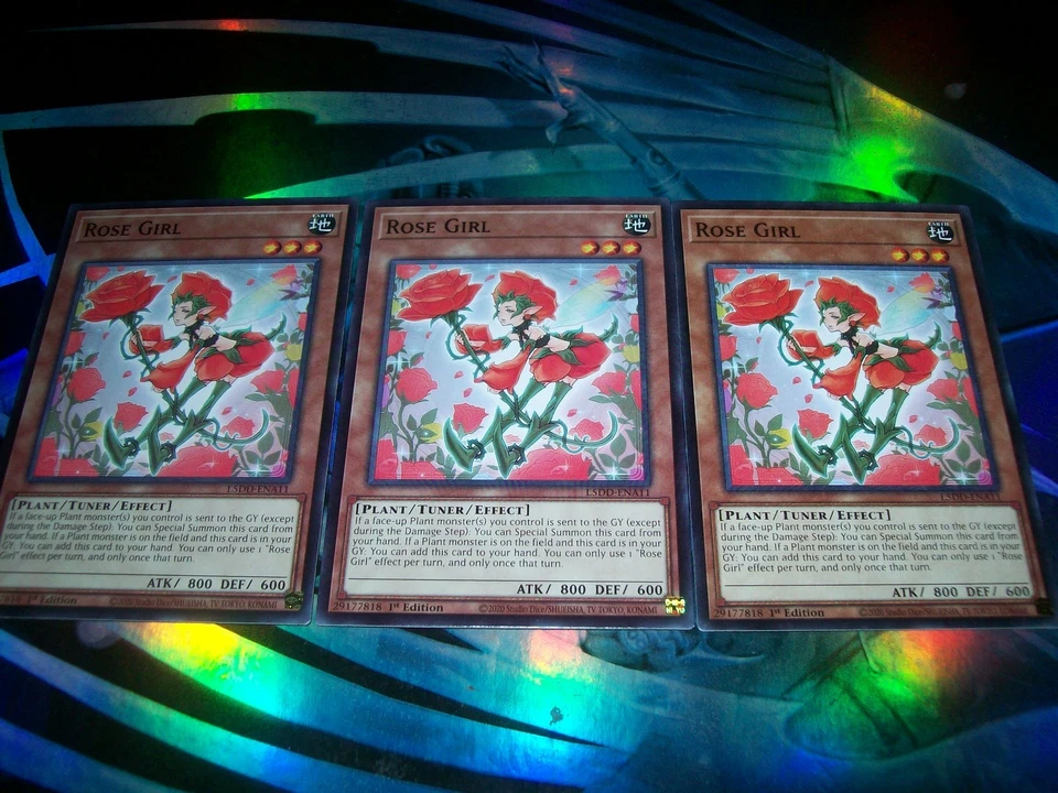 3x Rose Girl 1st Edition Common L5DD-ENA11 Yu-Gi-Oh! - Image 1 of 1