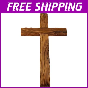 Croce Betlemme in legno di ulivo - 14" - certificato e biglietto di preghiera - Foto 1 di 6