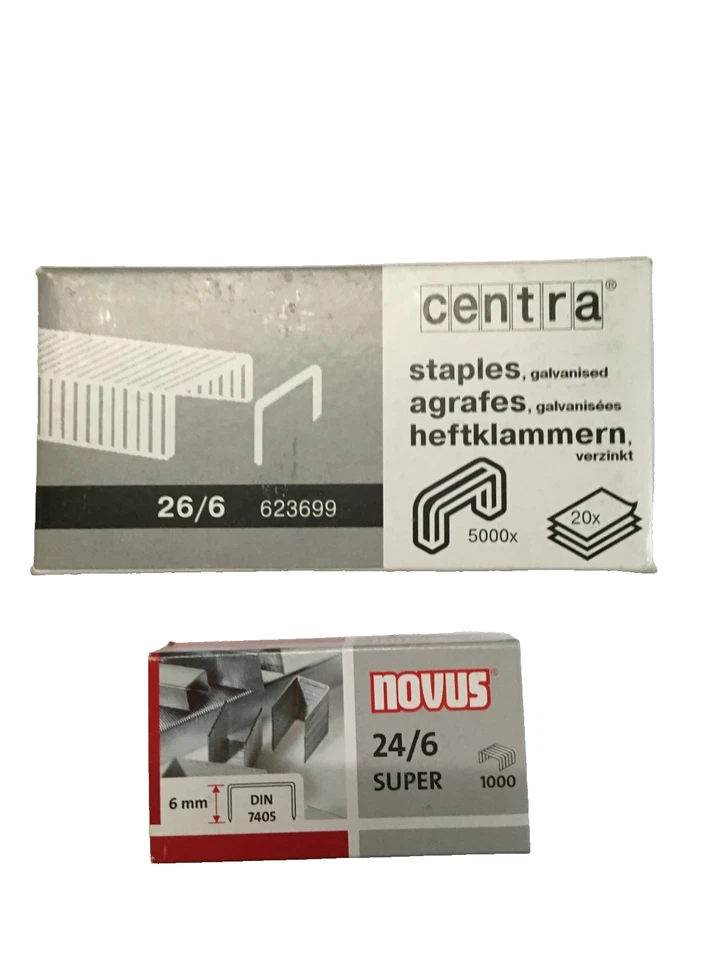 Spillatrice-cucitrice punti metallici  26/6 pezzi 5000 -  24/4 pezzi 1000  pz.2 - Immagine 1 di 1