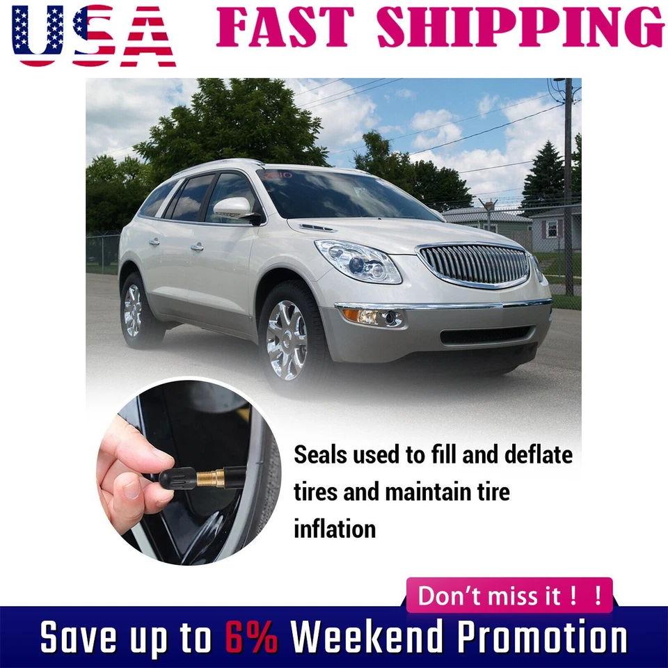 50/100/200/600 TPMS Valve Stem Rubber Rebuild Kit for Tire Pressure Sensor NEW Foto 1 de 4