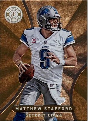 2012 Totally Certified Gold #38 Matthew Stafford /25 - FB - Image 1 of 2
