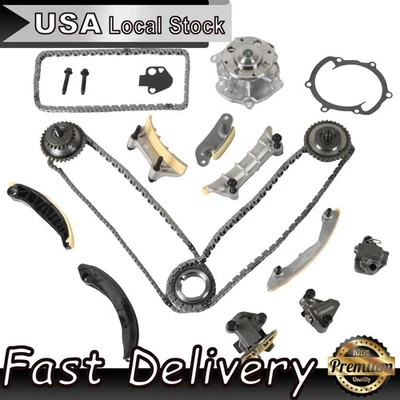 Timing Chain Kit Water Pump For 2007-2011 Cadillac STS 2011-2015 GMC Acadia 3.6L - Image 1 of 4