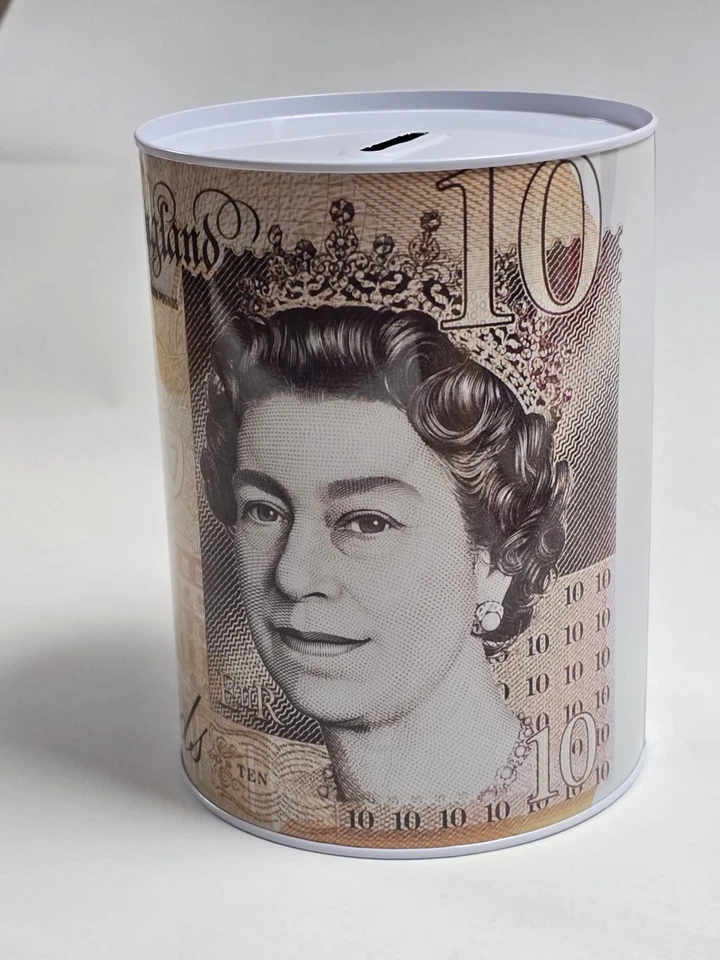 1 x Large Jumbo Money Tin Money Box £10 - Image 1 of 1