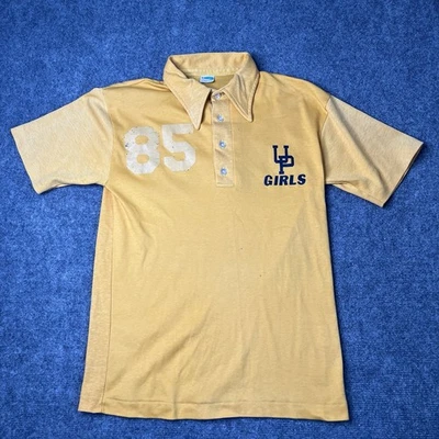 Camisa polo de hockey de campo de escuela secundaria Champion Upper Perk de colección de los años 70 para hombre M años 70 Foto 1 de 4