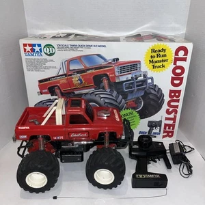 VTG TAMIYA CLOD BUSTER R/C TRUCK 1/14 4X4 MONSTER TRUCK 1989 Untested - Picture 1 of 19