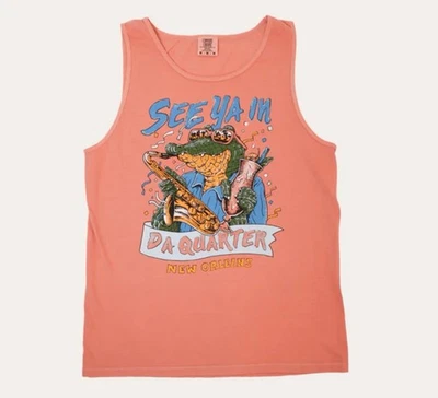 Camiseta sin mangas Dirty Coast XL See Ya In Da Quarter New Orleans colores cómodos Foto 1 de 4
