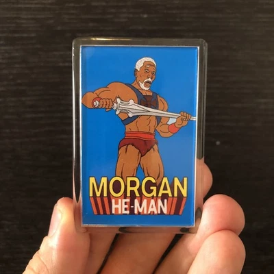 Morgan He-man模仿冰箱磁铁手工制作2.75x1.75 — 第 1/3 张图片