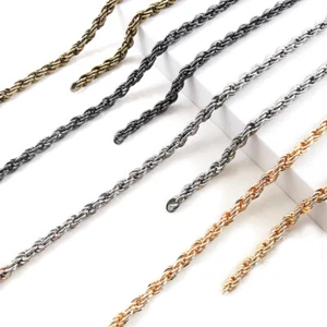 4 mm 5 mm 6 mm Geldbörsenkette Eisen gedreht Taschengliederketten Schulterriemen Ketten 1 m - Bild 1 von 12