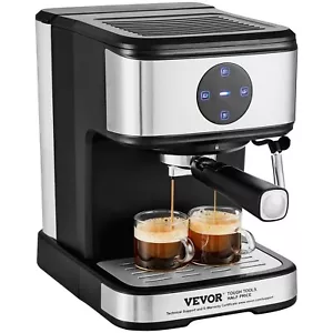15Bar Pump Coffee Machine Espresso Cappuccino Latte Maker w/Milk Frother Steam - Picture 1 of 13
