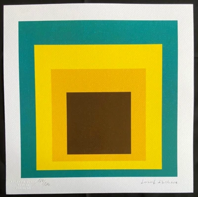 Josef Albers Originale Zertifizierte COA-Lithografie (Joan Mirò Paul Klee) - Bild 1 von 4