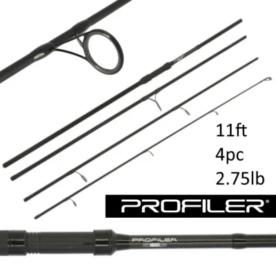 Carp Fishing Travel Rod 11ft 3.3M 2.75 TC 4pc Piece Carbon NGT Profiler - Image 1 of 4