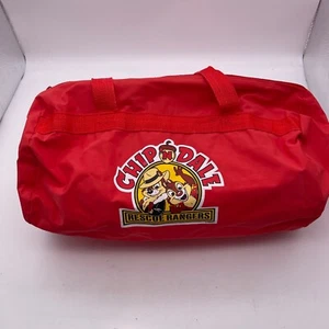 "Bolso de Lona Disney Chip 'N Dale Rescue Rangers 14"" Rojo Vinilo Cremallera De Colección" - Imagen 1 de 16
