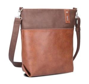 zwei JANA J12 Handtasche Damentasche Umhängetasche Freizeittasche cognac - Picture 1 of 1