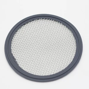 4" Tri Clamp Screen Gasket Viton w/ Stainless Screen 10 Mesh (2000 μm) - Bild 1 von 1