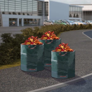 3 Pack Yard Waste Bags Garden Yard Reusable Law Leaf Trash Container 120L/32GAL - Picture 1 of 18