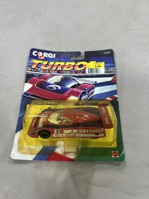 Vintage Corgi Turbos Jaguar Castrol #3 1994 Mattel Car Red Cut Bubble C19 - Image 1 of 3