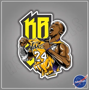 Kobe Bryant Lakers 24 Black Mamba Sticker Decal *Size: 3"-12"* - Picture 1 of 1