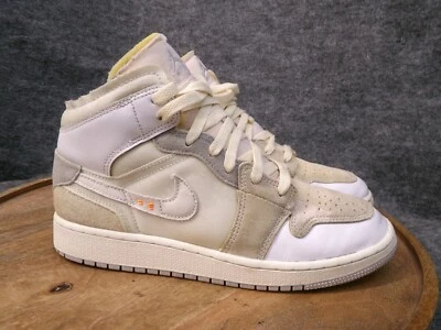 Nike Air Jordan 1 Mid SE Craft Inside Out Retro Sneakers GS Size 6.5Y DQ3726-100 - Image 1 of 4