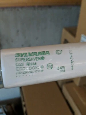 SYLVANIA 4' Single Bulb T12 BiPin Florescent Bulbs F34CW/SS/ECO(F40CW/SS/ECO) - Image 1 of 4