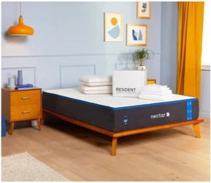 Nectar Resident Serenity Sleep Bundle Twin Sheets Matratzenschoner Kissen - Bild 1 von 3