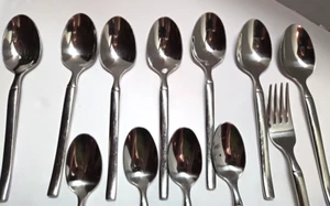 CUBIERTOS VINTAGE J.A. HENCKELS OPUS BRILLANTE 7 CUCHARAS SOPERAS, 4 CUCHARADITAS, 1 TENEDOR - Imagen 1 de 6