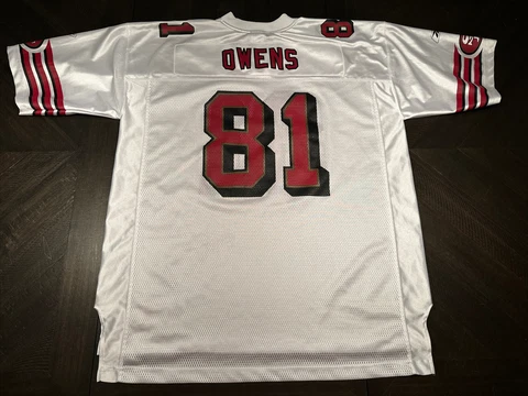 SAN FRANCISCO 49ERS NFL JERSEY REEBOK TERRELL OWENS  MEN’S SIZE XL Cover