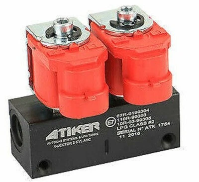 Nuevo Valtek Tipo 30 ATIKER Lpg-Cng Inyector Rail 2 Cilindro Inyectores 3 Ohm - Imagen 1 de 2