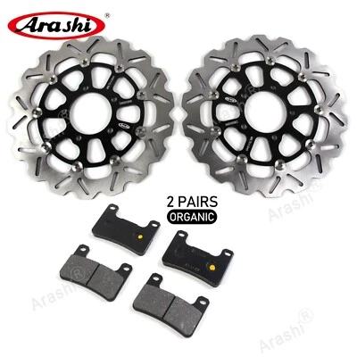 For Kawasaki Ninja ZX-10R ABS 2011-2015 2012 Front Brake Disc Rotor & Brake Pads - Image 1 of 4