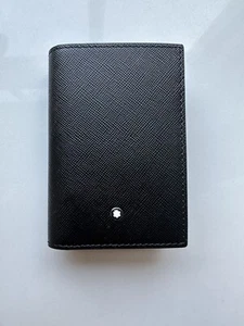 Tarjetero Montblanc saratorial negro 116009 (caja dañada - cartera perfecta) - Imagen 1 de 8