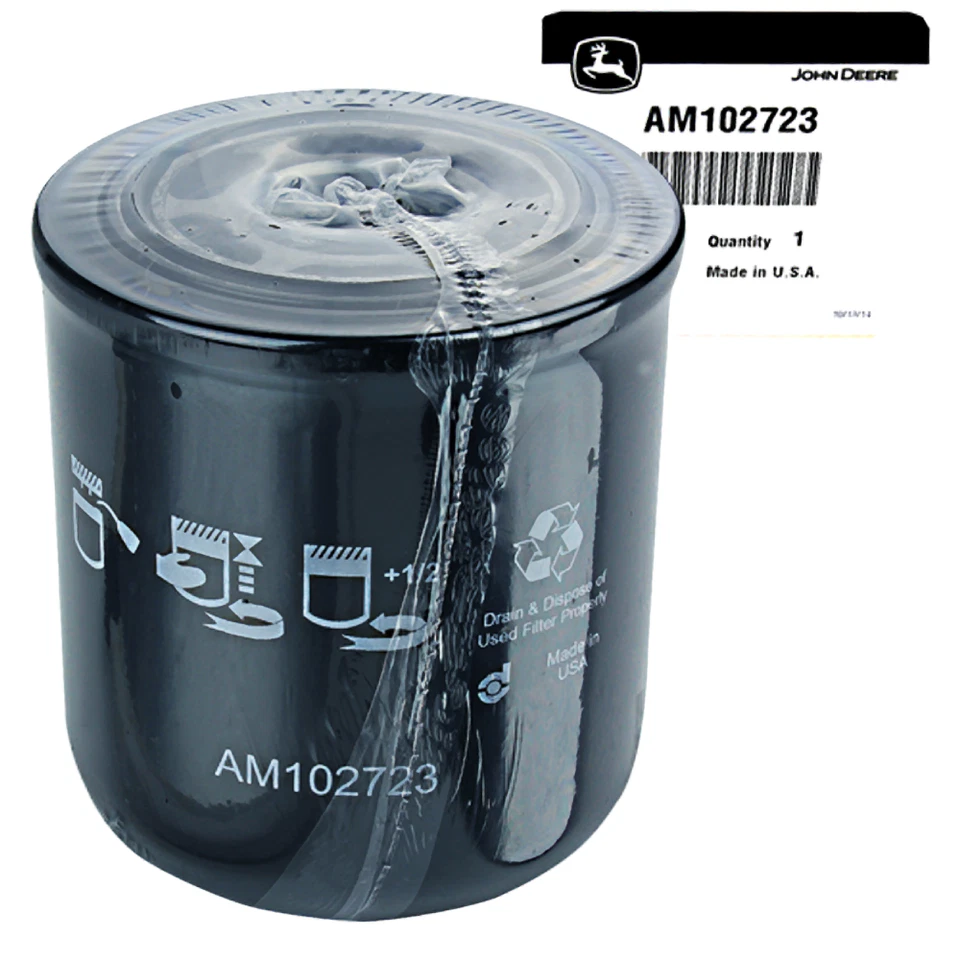 John Deere Original Equipment Hydrostatic Transmission Oil Filter #AM102723 - Image 1 of 1