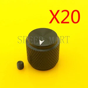 20 PCS High Quality Precision Full Aluminum with set screw Knob for CD Player - Picture 1 of 5