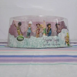 Disney Store Fairies Deluxe 6 Figurine Playset Unopened Tinkerbell Periwinkle - Picture 1 of 8