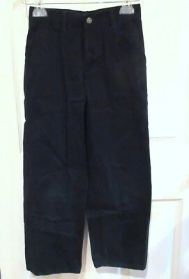 Chicos CHAPS~PANTALONES UNIFORMES CHINOS NEGROS~TALLA 12~NUEVO PAR~CINTURA AJUSTABLE~CAQUI Foto 1 de 4