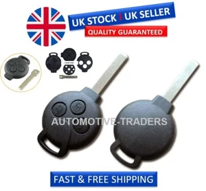 Für Smart Car Fortwo Forfour City Roadster 3 Tasten Fernbedienung Schlüsselanhänger Etui - (A18) - Bild 1 von 4