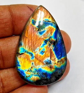 Labradorite Stone Natural Spectrolite Cabochon Gemstone 83 Cts. ME-13356 - Picture 1 of 6