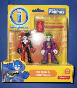 FISHER-PRICE IMAGINEXT DC SUPER FRIENDS HARLEY QUINN & THE JOKER FIGURE PACK NEW - Picture 1 of 2