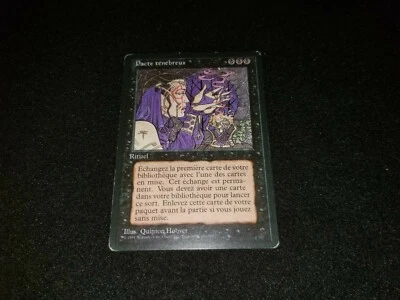 MTG 1x Revised black rare HP French FBB Darkpact - Reserved list - Image 1 of 2