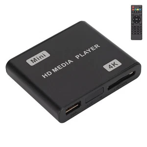4K HD Media Player Mini Streaming Media Player With Remote Control And LED I ZZ1 - Picture 1 of 21