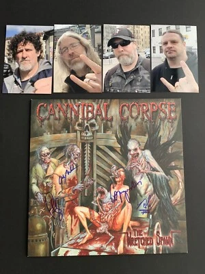 CANNIBAL CORPSE In-person  signed  signiert Vinyl/LP 12" NEU Autogramm + Fotos - Bild 1 von 2