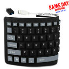 Foldable Silicone USB Keyboard Waterproof Rollup Keyboard for PC Notebook Laptop