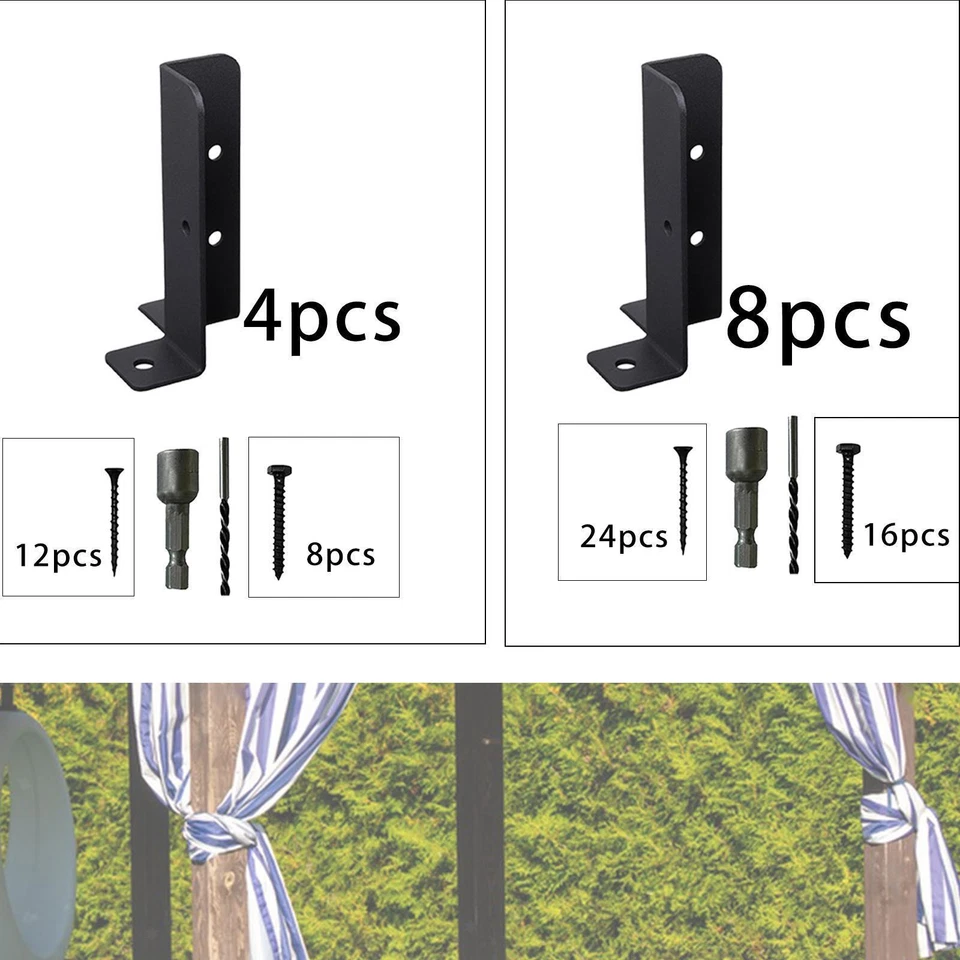 Deck Post Anchor Base Brackets Garden Easy to Install Support Base Brackets for - Image 1 of 1