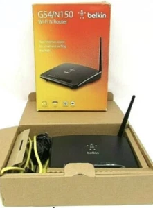Belkin G54/N150 Wi-Fi N Router 2,4 GHz Fast Ethernet Preset Security Wireless - Picture 1 of 3