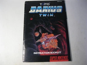 Darius Twin Super Nintendo SNES instruction manual only  - Picture 1 of 2