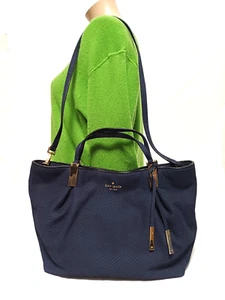 Kate Spade Midnight Blue Embossed Soft Suede Satchel Crossbody Handtasche WKRU3669 - Bild 1 von 14