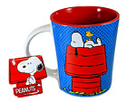 Peanuts Charlie Brown Snoopy Blue Coffee Tea Cocoa 17oz Mug Cup New 
