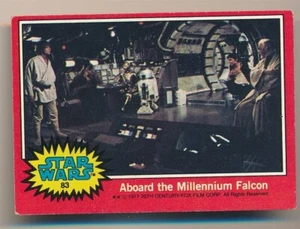 ABOARD THE MILLENNIUM FALCON 1977 20TH CENTURY FOX STAR WARS RED #83 - Picture 1 of 2
