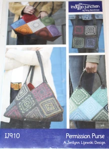Permission Purse Handbag Lunch Tote Bag Pattern 2011 Indygo Junction IJ910 - Picture 1 of 8