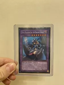 Yu-Gi-Oh Dark Magician Girl The Dragon Knight Secret Rare 1st Ed DRLG-EN004 - Picture 1 of 1