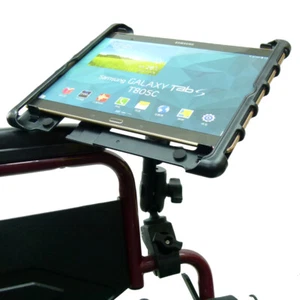 Wheelchair Tablet Mount with Swivel Arm for Samsung Galaxy Tab S & S2 - Picture 1 of 8